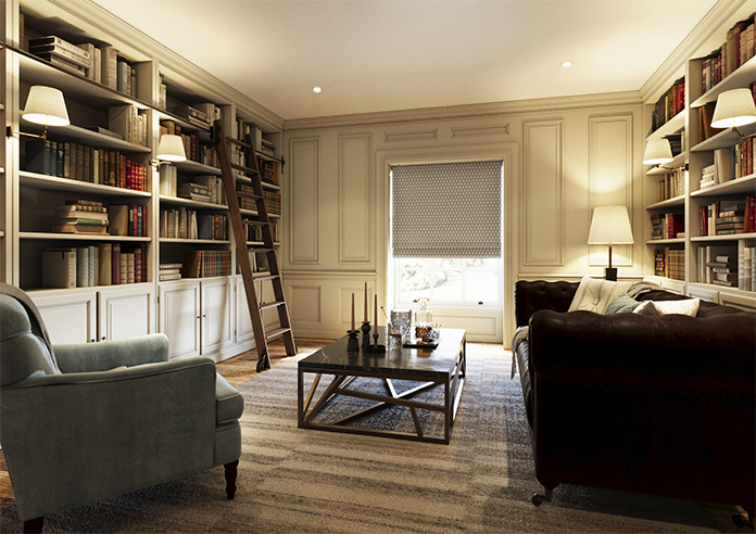 Emily Bond Jaipur, Smoke - Roman Blind - Image 6